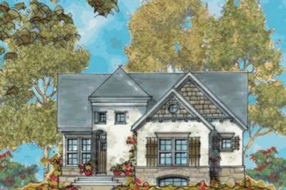 Exterior - Front Elevation 4 for Craftsman House Plan #20-1658 - 3 bed, 3 bath