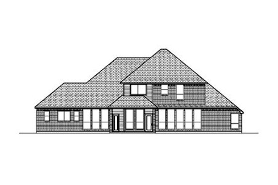 Exterior - Rear Elevation for Traditional House Plan #84-411 - 5 bed, 4 bath