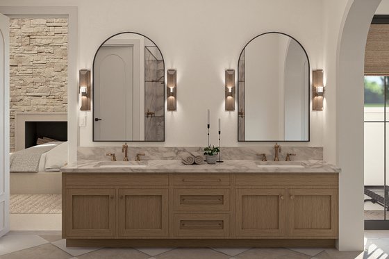 Interior - Master Bathroom 1 for Cottage House Plan #455-562 - 3 bed, 3.5 bath