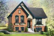 European Style House Plan - 2 Beds 1 Baths 1028 Sq/Ft Plan #25-370 