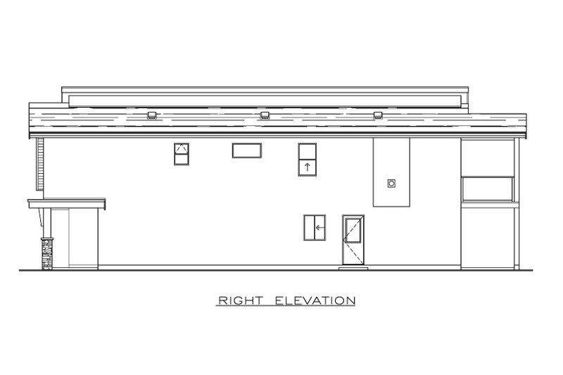 Home Plan - Exterior - Other Elevation for Contemporary House Plan #1100-38 - 3 bed, 2 bath