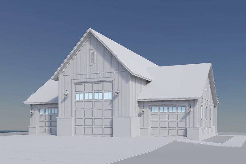 House Blueprint - Exterior - Front Elevation 10 for Farmhouse House Plan #430-431, 0 bath