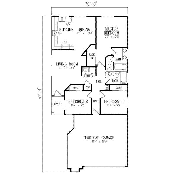 Traditional Floor Plan - Main Floor Plan #1-175