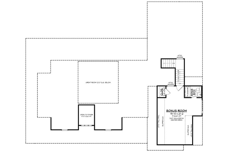House Blueprint - Floor Plan - Other Floor for Farmhouse House Plan #430-327 - 3 bed, 2.5 bath