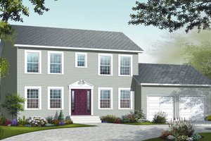 Country Exterior - Front Elevation Plan #23-2261