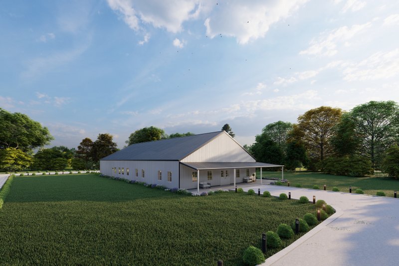 Dream House Plan - Exterior - Other Elevation 8 for Barndominium House Plan #1107-38 - 4 bed, 3 bath
