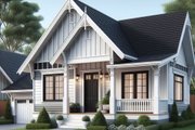 Cottage Style House Plan - 1 Beds 1 Baths 840 Sq/Ft Plan #515-38 