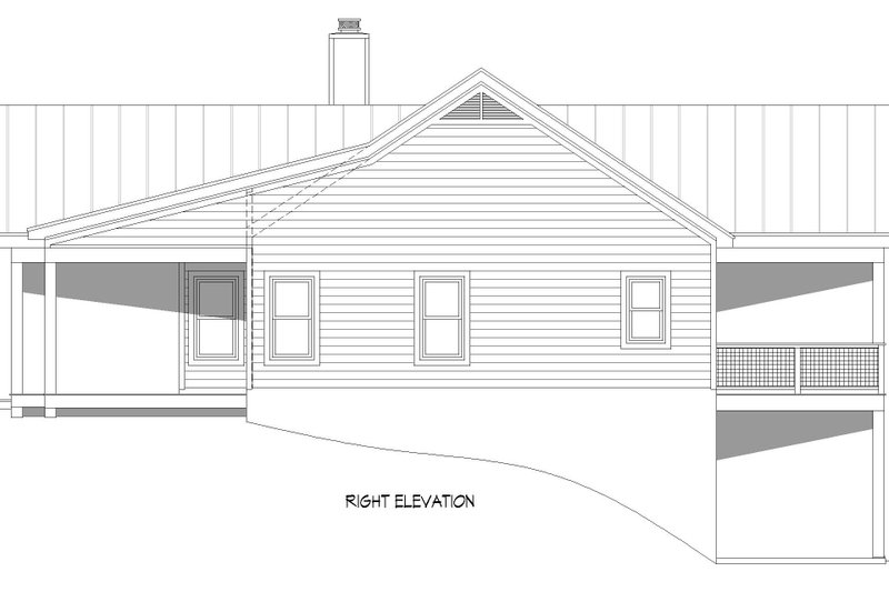 House Plan Design - Exterior - Other Elevation 1 for Country House Plan #932-590 - 2 bed, 2 bath