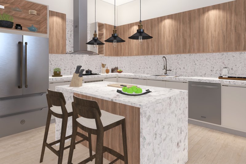 House Design - Interior - Kitchen for Barndominium House Plan #1064-312 - 3 bed, 1 bath
