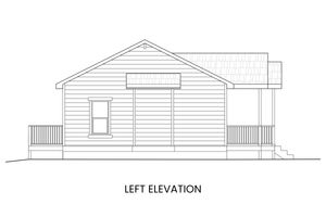 Exterior - Other Elevation for Craftsman House Plan #1108-8 - 2 bed, 1 bath