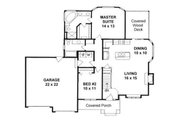 Craftsman Style House Plan - 2 Beds 2 Baths 1150 Sq/Ft Plan #58-205 