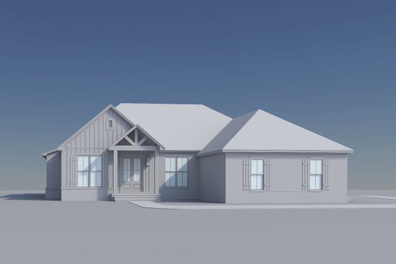 Exterior - Front Elevation 7 for Traditional House Plan #430-409 - 4 bed, 2 bath