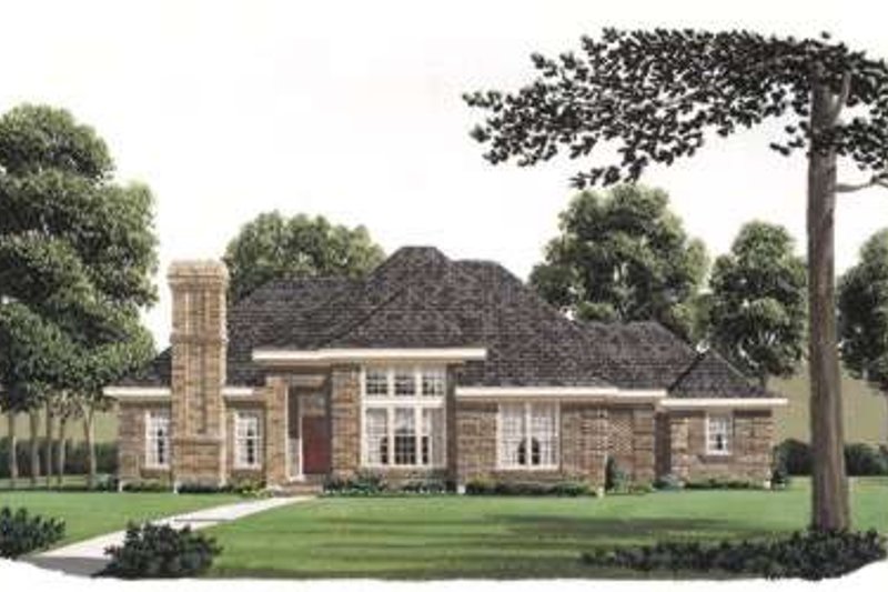 House Design - European Exterior - Front Elevation Plan #410-184
