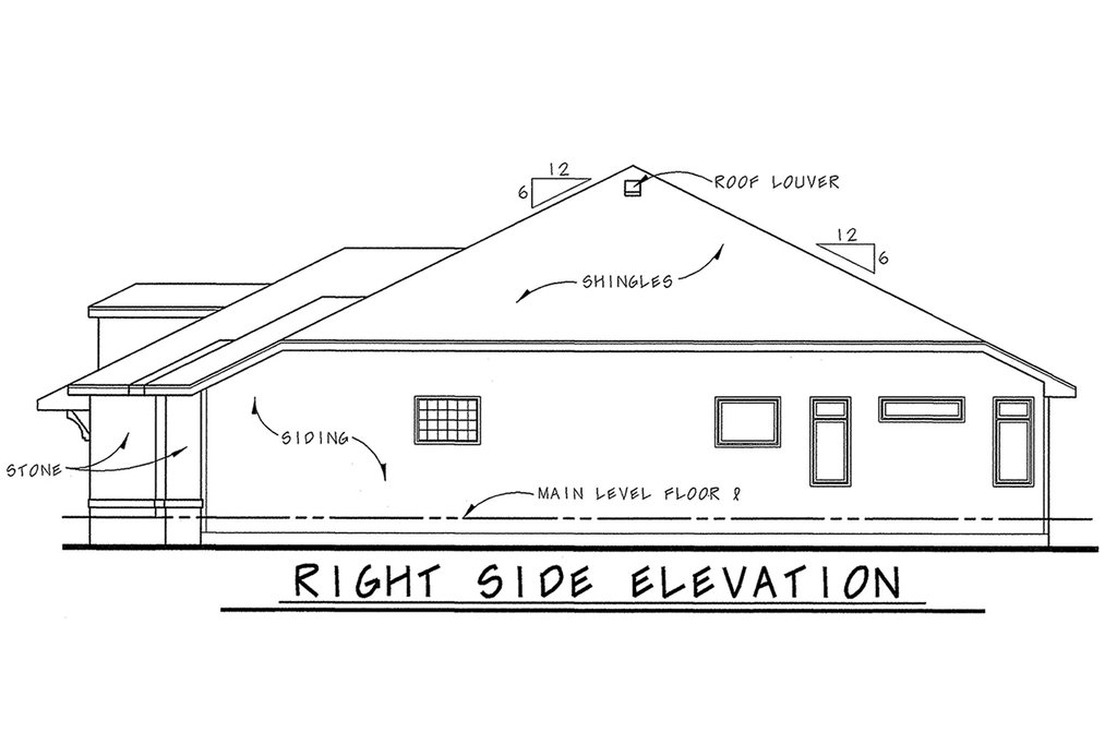 Exterior - Other Elevation 2 for European House Plan #20-2069 - 2 bed, 2 bath