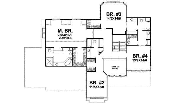 Bungalow Floor Plan - Upper Floor Plan #50-275