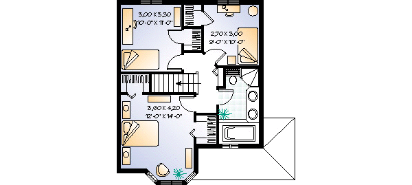 Home Plan - Victorian Floor Plan - Upper Floor Plan #23-260
