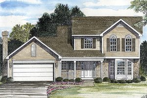 Traditional Exterior - Front Elevation Plan #316-111