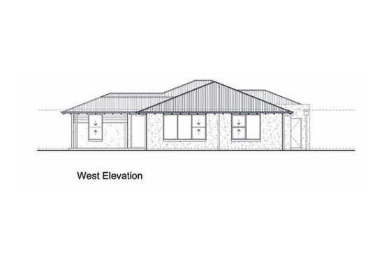 Exterior - Other Elevation 1 for Modern House Plan #496-3 - 4 bed, 2 bath