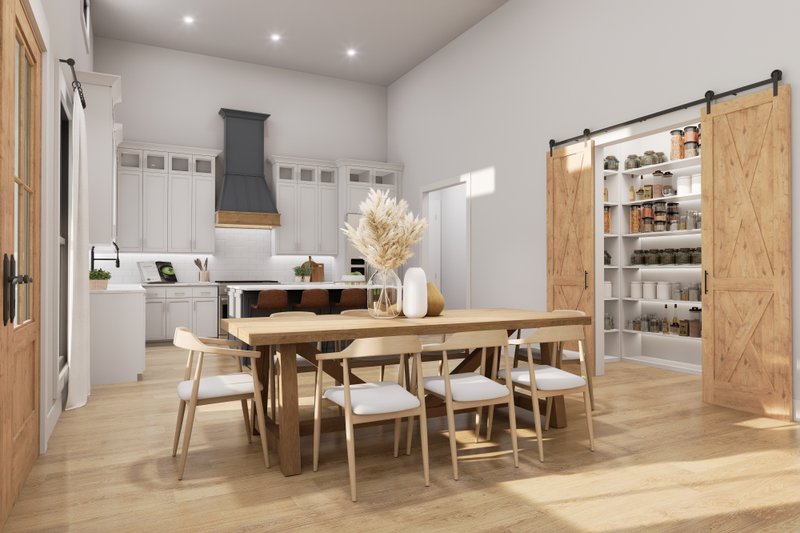 House Blueprint - Interior - Dining Room for Barndominium House Plan #1074-116 - 3 bed, 2 bath