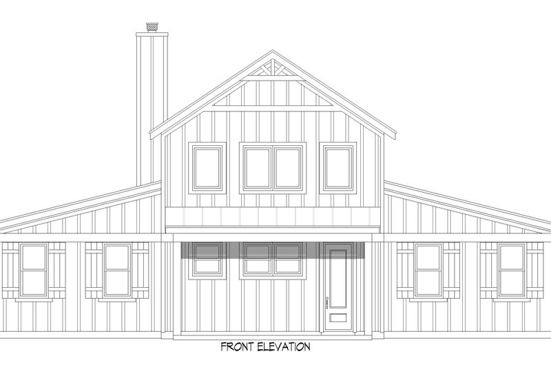 House Design - Exterior - Front Elevation 3 for Barndominium House Plan #932-1133 - 3 bed, 2 bath
