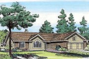 Ranch Style House Plan - 3 Beds 2 Baths 1235 Sq/Ft Plan #312-378 