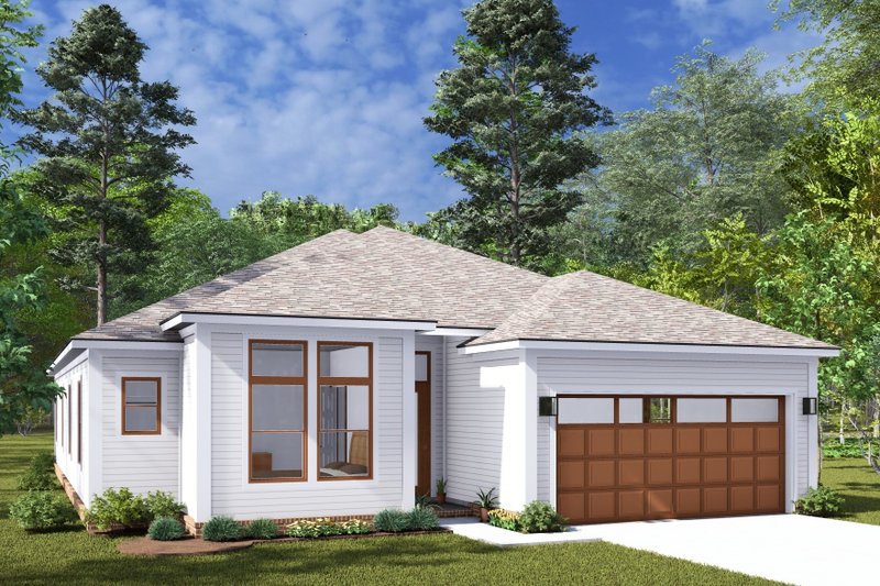 House Plan Design - Modern Exterior - Front Elevation Plan #513-2282