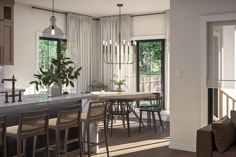House Blueprint - Interior - Dining Room for Farmhouse House Plan #455-632 - 3 bed, 2 bath