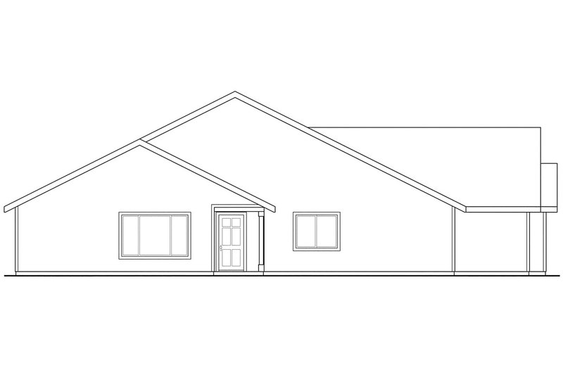 Home Plan - Exterior - Other Elevation for Traditional House Plan #124-679 - 3 bed, 2 bath