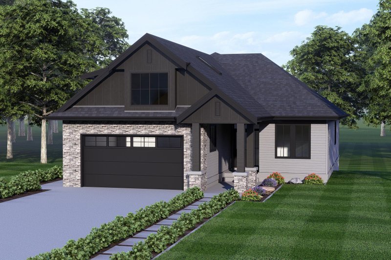Dream House Plan - Farmhouse Exterior - Front Elevation Plan #1100-73