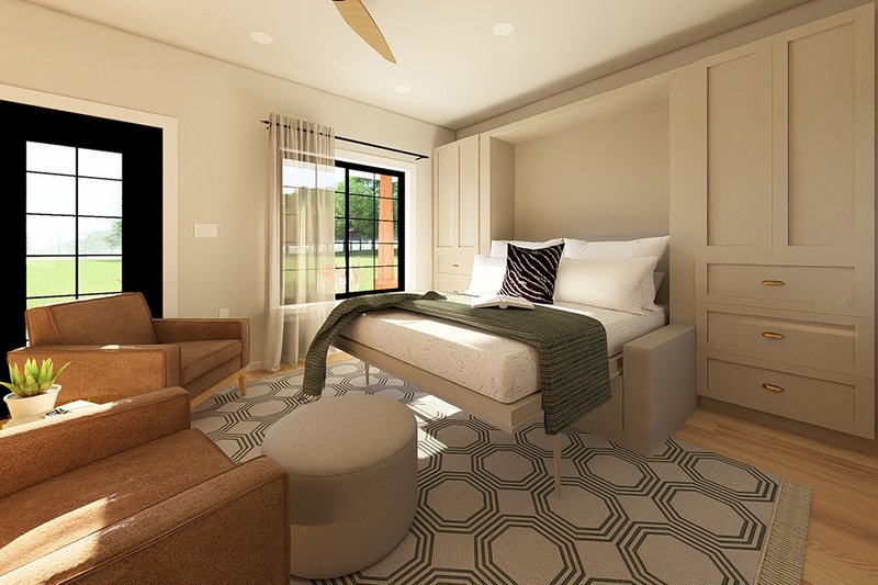 Home Plan - Interior - Bedroom for Farmhouse House Plan #126-304, 1 bath