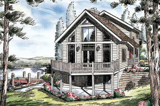 Exterior - Front Elevation for Bungalow House Plan #312-611 - 3 bed, 2.5 bath