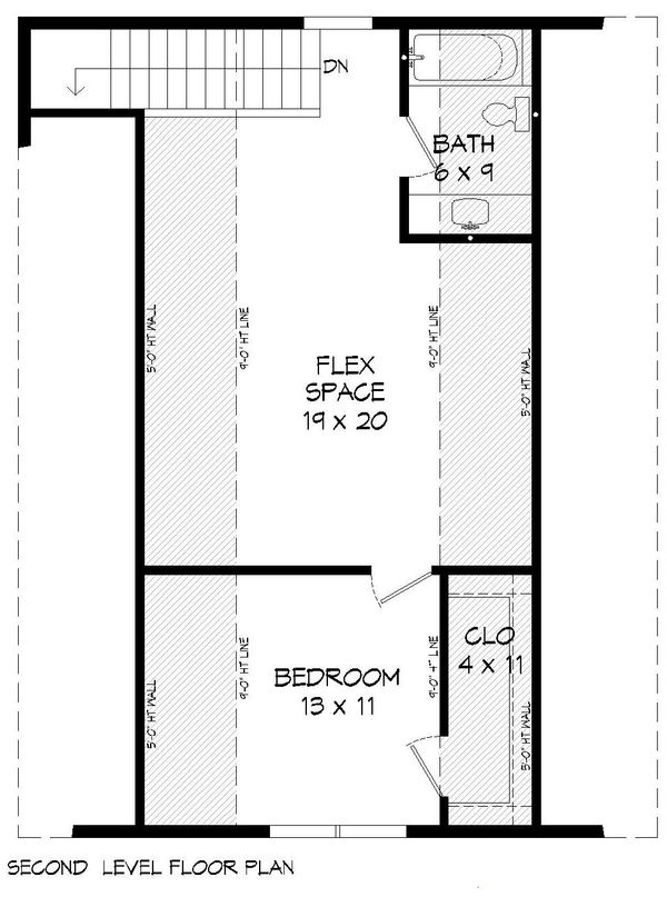 Barndominium Floor Plan - Upper Floor Plan #932-214