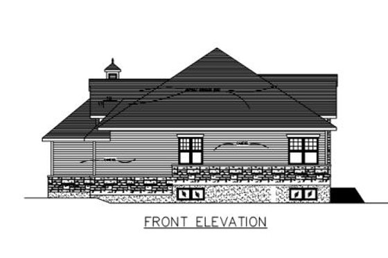Exterior - Other Elevation 1 for European House Plan #138-310 - 2 bed, 1 bath