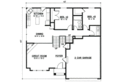 Traditional Style House Plan - 3 Beds 2 Baths 1600 Sq/Ft Plan #67-790 