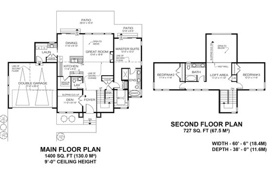 Floor Plan - Other Floor for Contemporary House Plan #1100-21 - 3 bed, 2.5 bath