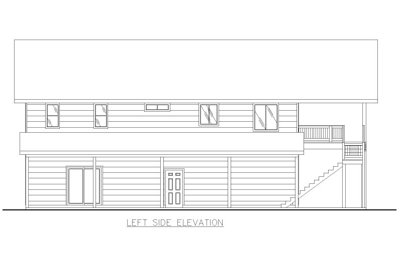 Architectural House Design - Exterior - Other Elevation for Bungalow House Plan #117-807 - 3 bed, 3 bath