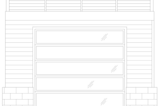 Exterior - Front Elevation 3 for Country House Plan #932-1157, 0 bath