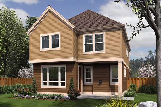 Exterior - Rear Elevation for Craftsman House Plan #48-631 - 3 bed, 2.5 bath