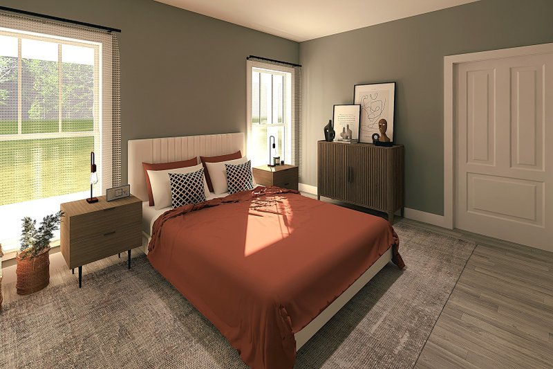 House Plan Design - Interior - Bedroom for Traditional House Plan #44-253 - 4 bed, 3 bath