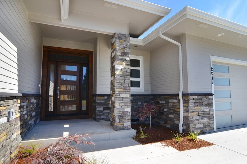 House Blueprint - Exterior - Front Elevation 6 for Prairie House Plan #124-1195 - 3 bed, 2 bath