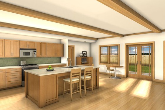Interior - Kitchen 1 for Farmhouse House Plan #497-63 - 3 bed, 2.5 bath
