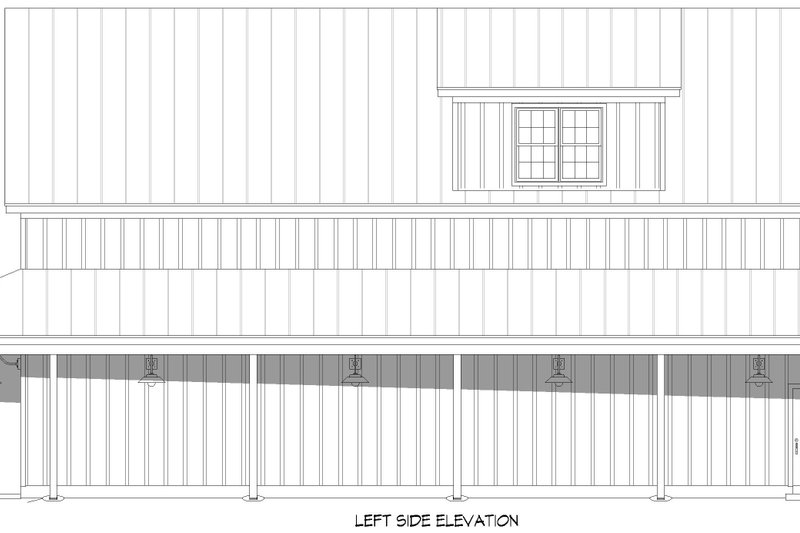 House Blueprint - Exterior - Other Elevation for Southern House Plan #932-1286 - 2 bed, 2.5 bath