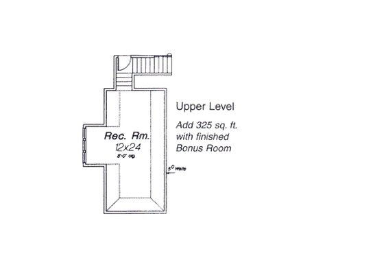 Floor Plan - Other Floor for European House Plan #310-835 - 4 bed, 2.5 bath