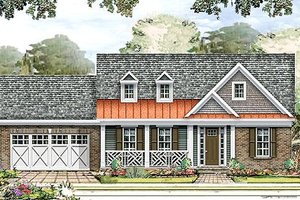 Country Exterior - Front Elevation Plan #424-180