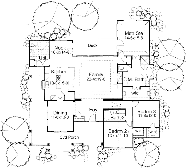 Country Floor Plan - Main Floor Plan #120-128