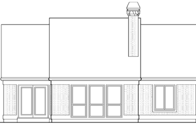 Home Plan - Exterior - Rear Elevation for Traditional House Plan #48-270 - 3 bed, 2 bath