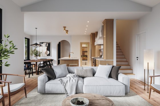 Interior - Family Room 1 for Country House Plan #23-2805 - 4 bed, 2.5 bath