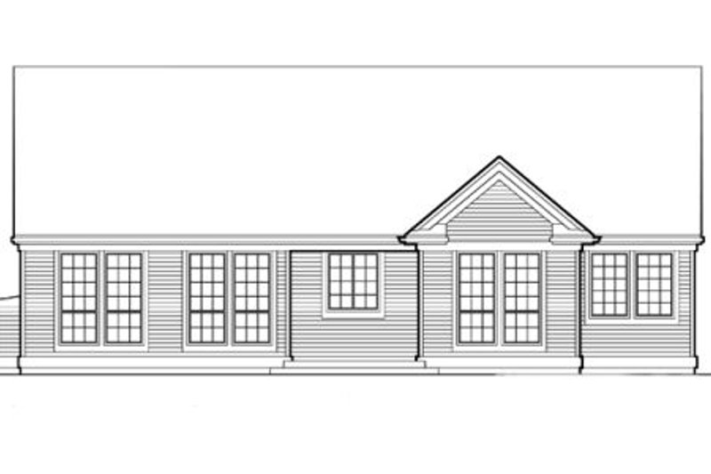 Home Plan - Exterior - Rear Elevation for Traditional House Plan #48-124 - 3 bed, 2 bath