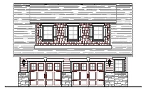 Craftsman Exterior - Front Elevation Plan #487-4