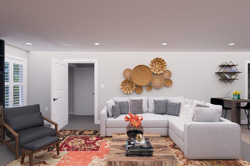 Architectural House Design - Interior - Family Room 1 for Farmhouse House Plan #1060-244 - 2 bed, 1 bath